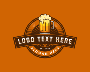 Craft Beer Pub Brewery Logo