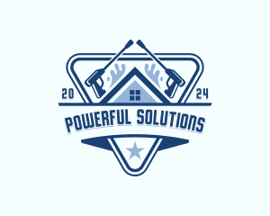 Pressure Washing Gutter Cleaner logo design