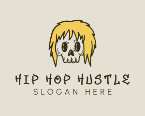 Blonde Skull Streetwear logo design