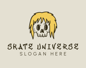 Blonde Skull Streetwear logo design