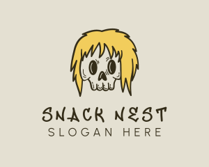 Blonde Skull Streetwear logo design