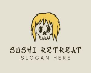 Blonde Skull Streetwear logo design