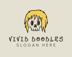 Blonde Skull Streetwear logo design