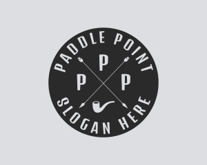 Hipster Smoking Pipe logo design