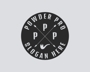 Hipster Smoking Pipe logo design