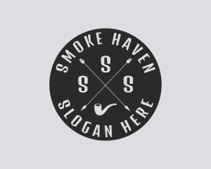 Hipster Smoking Pipe logo