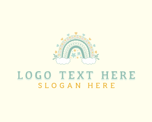 Cloudy Rainbow Boho logo