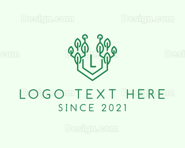 Eco Technology Tree Logo