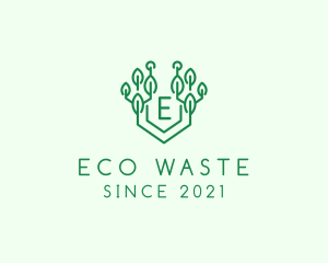 Eco Technology Tree logo design