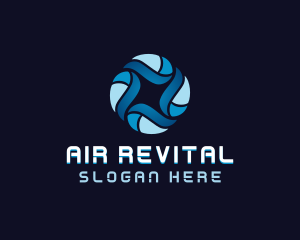 HVAC Fan Ventilation logo design