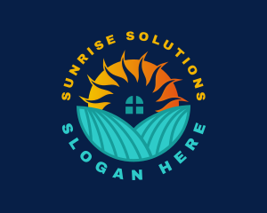 Sunrise Home Real Estate logo design