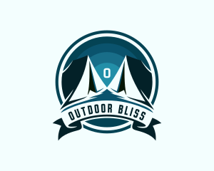 Explorer Camping Tent logo design