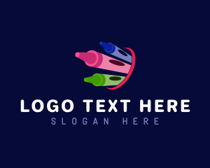 Colorful Nursery Crayon  logo