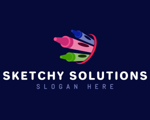 Drawing Nursery Crayon  logo