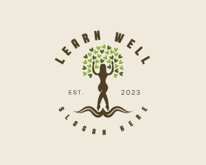 Wellness Tree Woman logo design