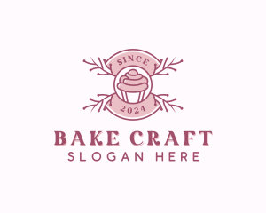 Cupcake Pastry Baker logo design