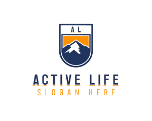 Mountain Hike Adventure logo design