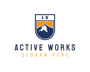 Mountain Hike Adventure logo design