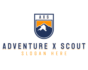 Mountain Hike Adventure logo design