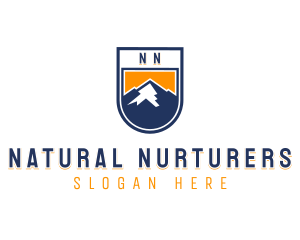 Mountain Hike Adventure logo design