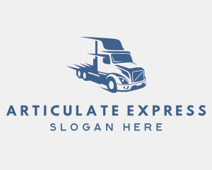 Express Logistics Trucker logo design