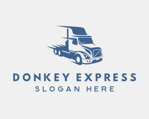 Express Logistics Trucker logo design