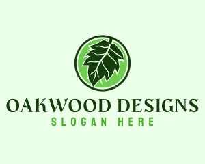 Eco Friendly Oak Leaf logo