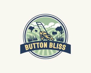 Garden Grass Lawn logo design