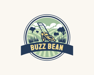 Garden Grass Lawn logo design