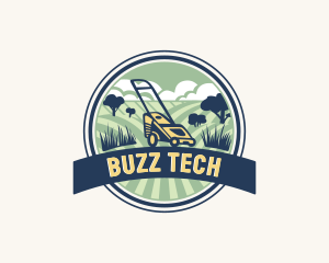 Garden Grass Lawn logo design