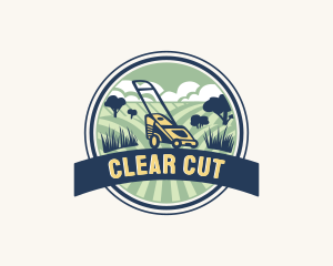 Garden Grass Lawn logo design