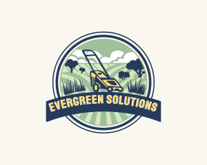 Garden Grass Lawn logo design