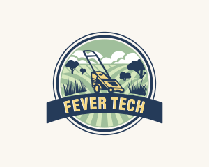 Garden Grass Lawn logo design