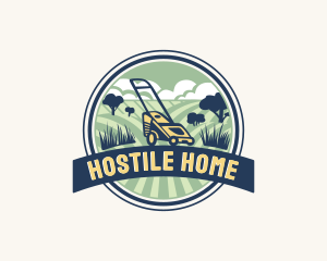 Garden Grass Lawn logo design