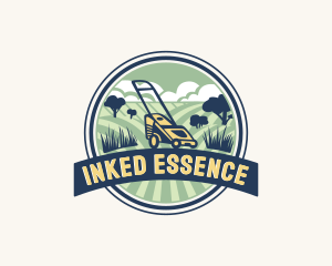 Garden Grass Lawn logo design