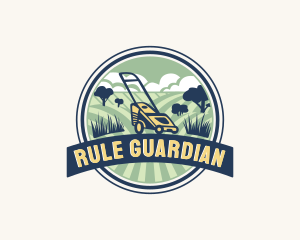 Garden Grass Lawn logo design