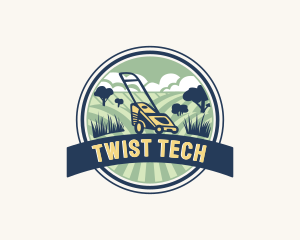 Garden Grass Lawn logo design