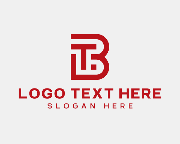 Letter Tb logo example 3