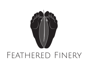 Feet Feather Reflexology logo design