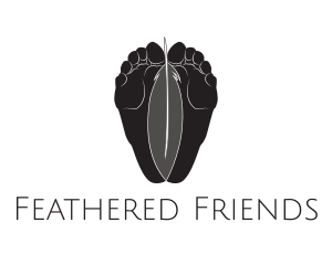 Feet Feather Reflexology logo design