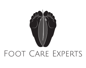 Feet Feather Reflexology logo design