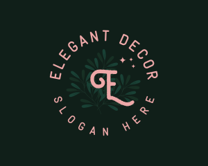 Whimsical Botanical Foliage logo design