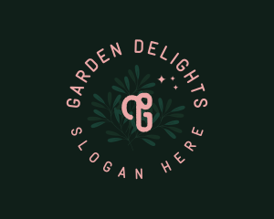 Whimsical Botanical Foliage logo design