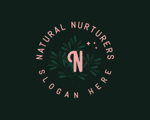 Whimsical Botanical Foliage logo design