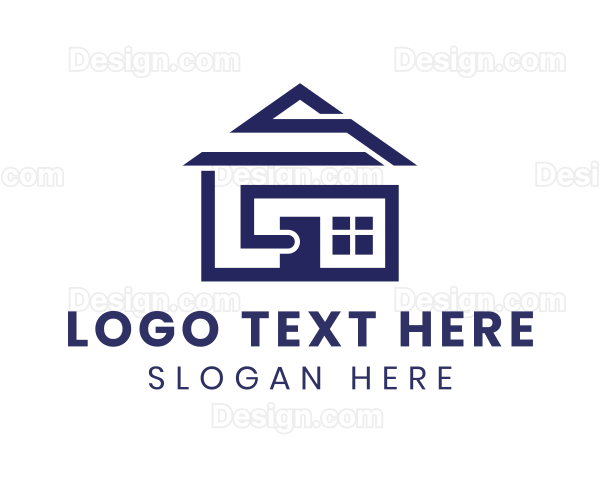 Village House Structure Logo