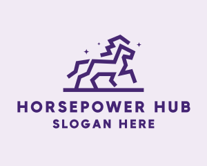 Wild Mystical Horse  logo design