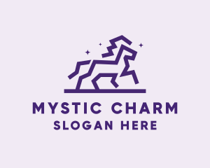 Wild Mystical Horse  logo design