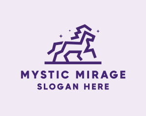 Wild Mystical Horse  logo design