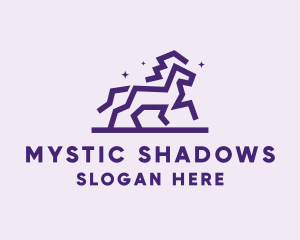 Wild Mystical Horse  logo design