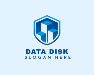 Chart Data Shield logo design